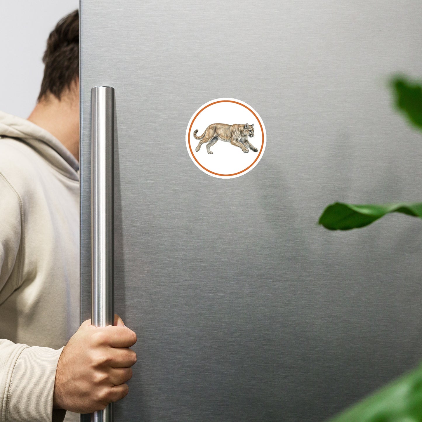 Mountain Lion Circular Magnet