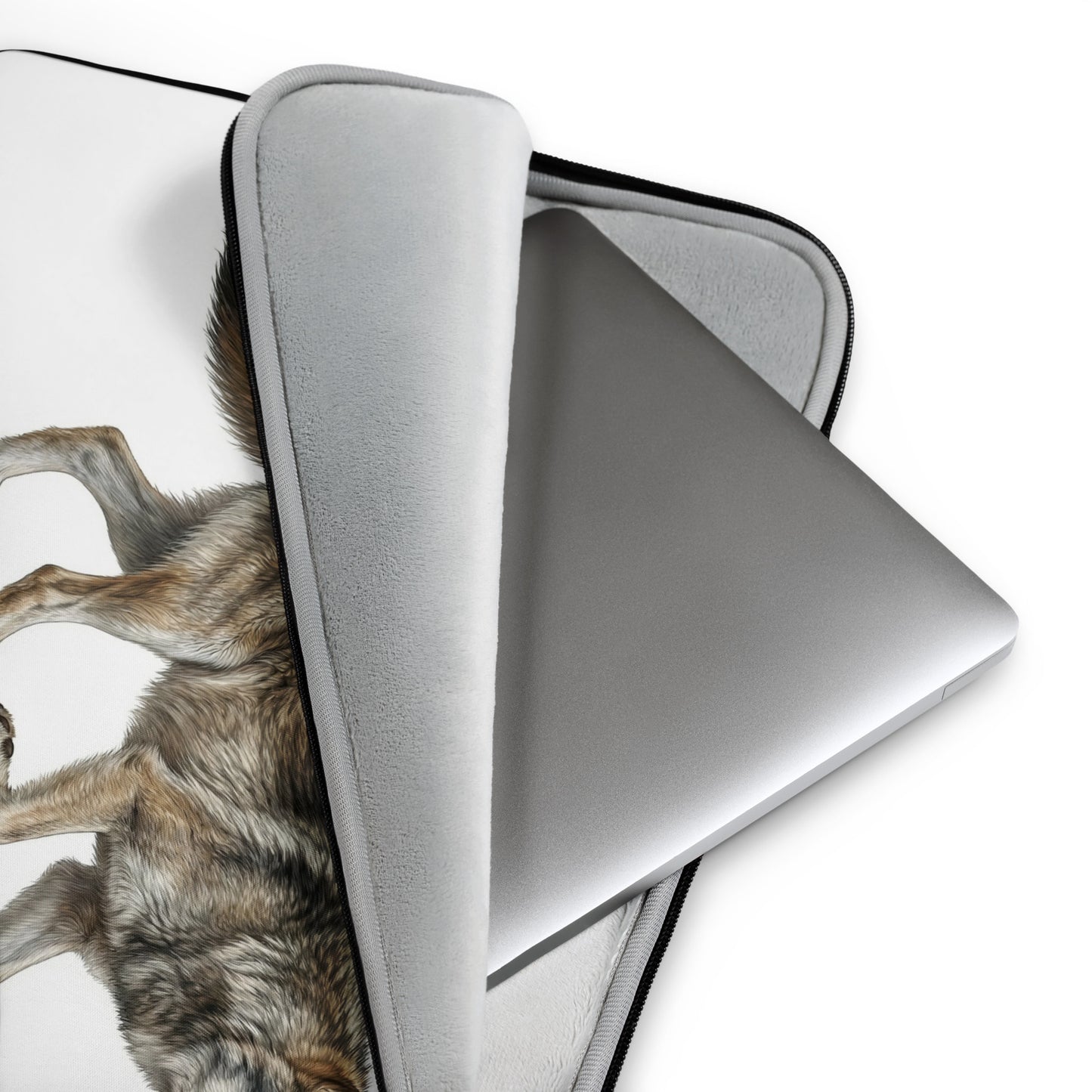Gray Wolf Laptop Sleeve