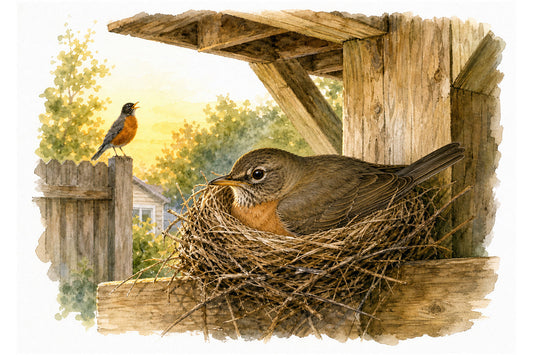 Robins Under the Deck — Notes from a Backyard Nesting Season