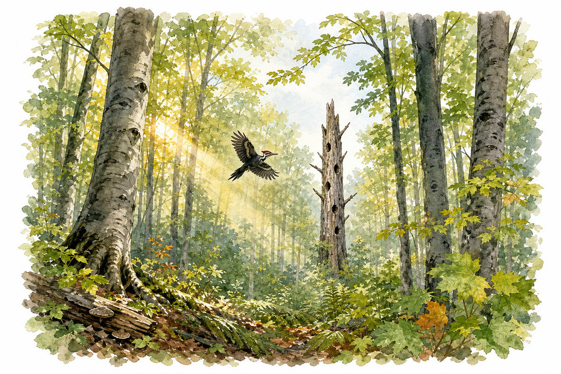 Pileated Woodpeckers - The Hungry Hour