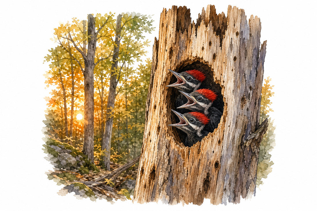 Pileated Woodpeckers - Two at the Door
