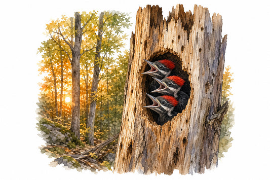 Pileated Woodpeckers - Two at the Door