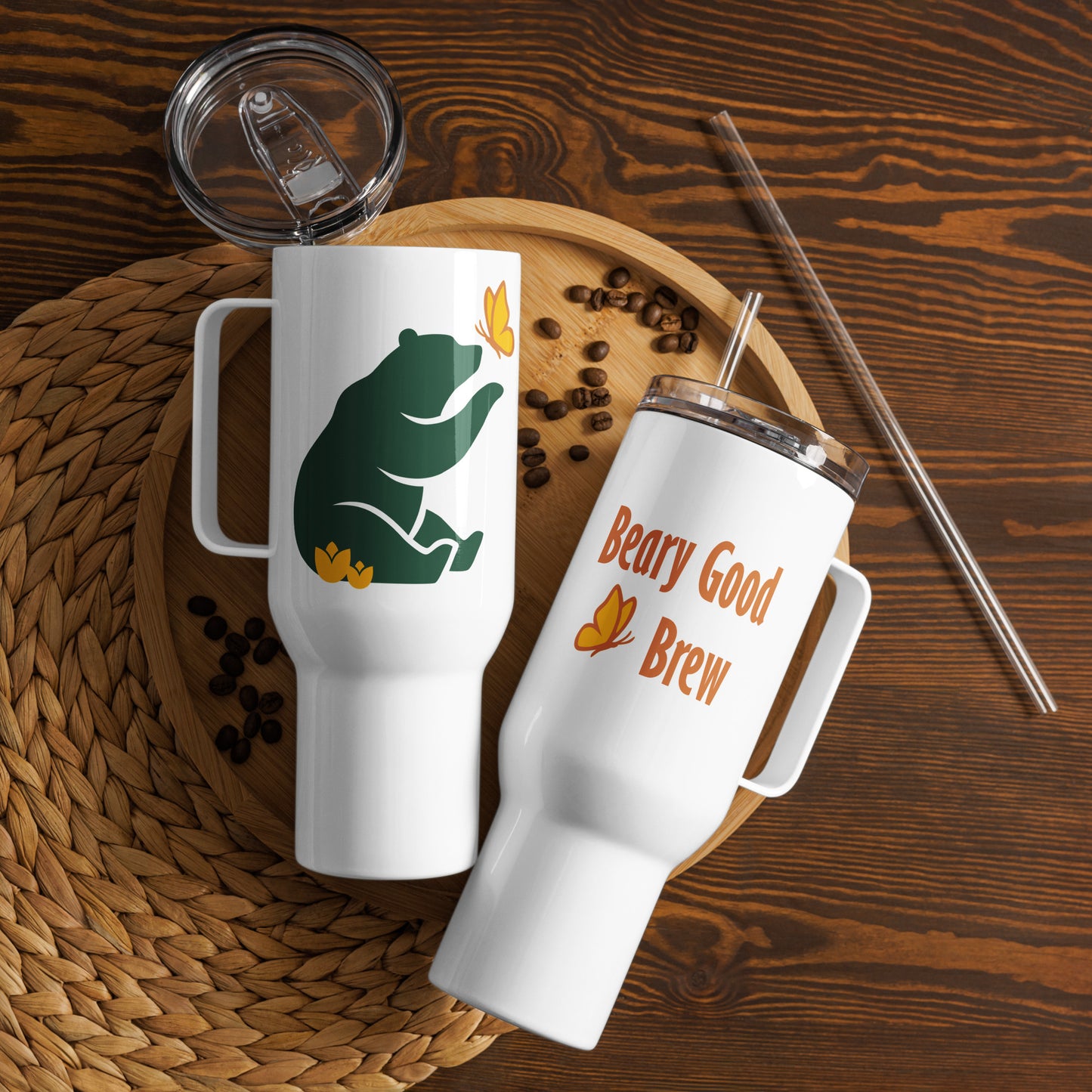 Beary Good Travel Mug Left