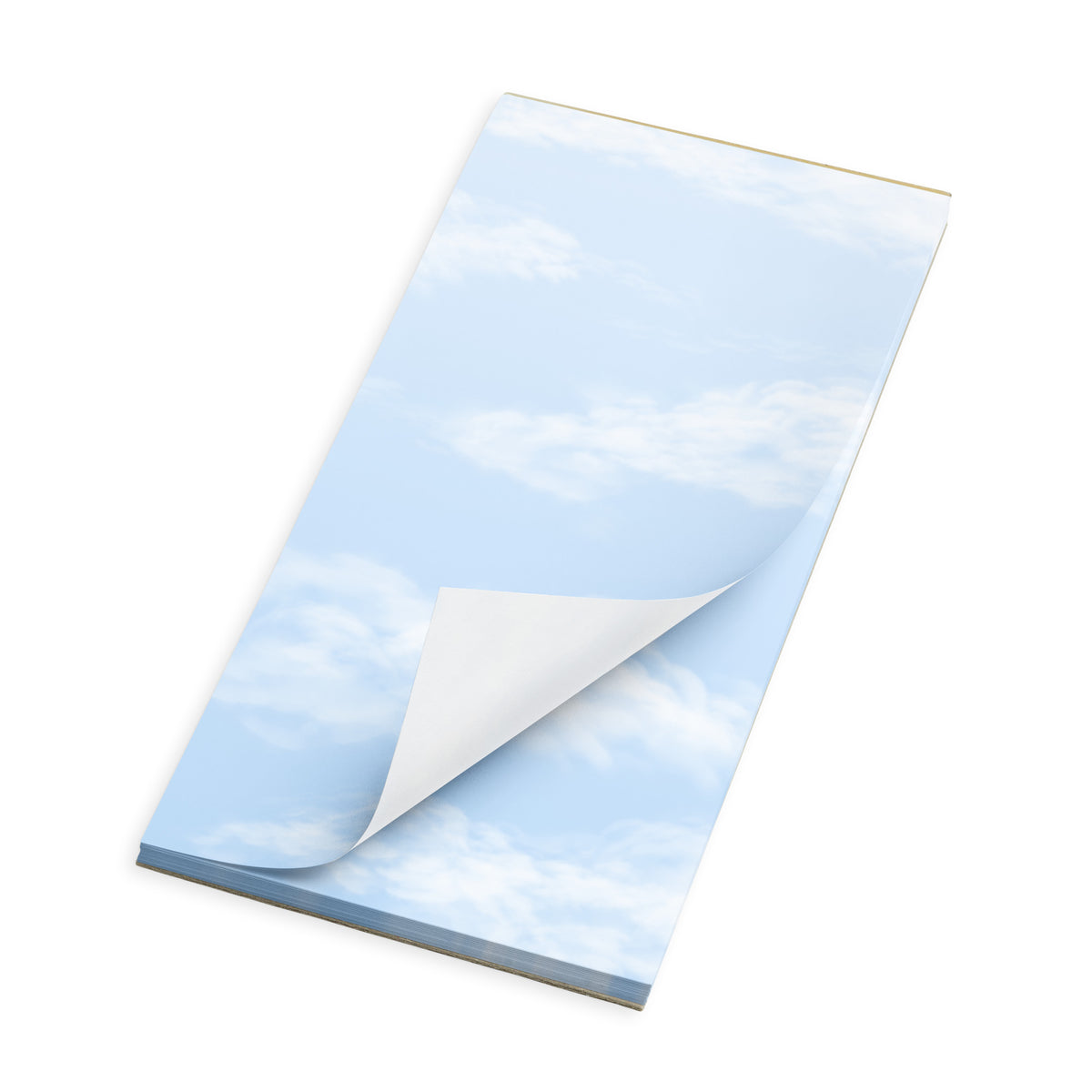 Product image of Fair Weather Notepad.  This notepad comes in small, large and magnetic. The image represents the one with a magnetic backing.