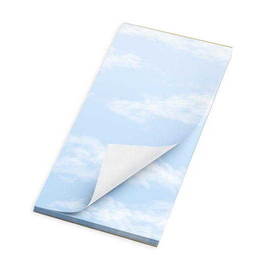 Product image of Fair Weather Notepad.  This notepad comes in small, large and magnetic. The image represents the one with a magnetic backing.
