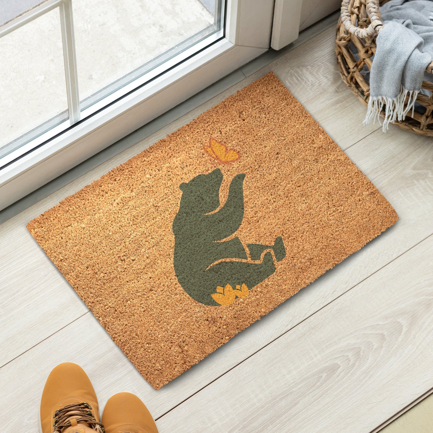 Beary Petals & Paws Doormat